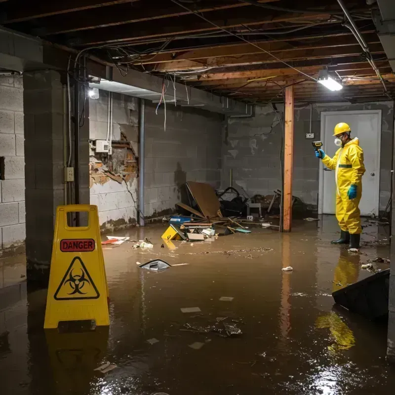 Flooded Basement Electrical Hazard in Rhinebeck, NY Property